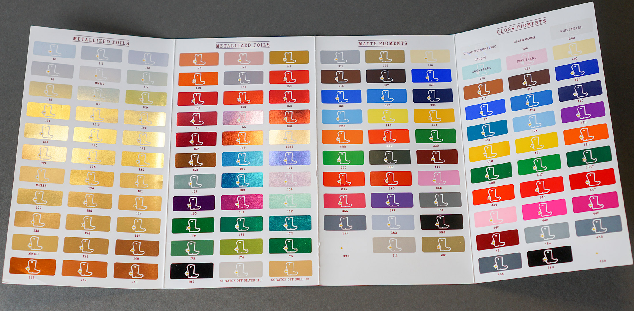 Scott Stamp Color Chart