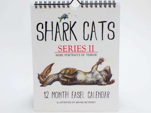 Brynn Methany Shark Cats Wire-O Calendar