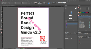 softcover perfect binding InDesign Template from Nonstop Printing
